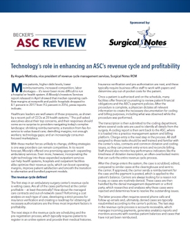 Enhancing an ASC's Revenue Cycle & Profitability